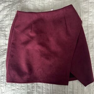 Women’s burgundy skirt